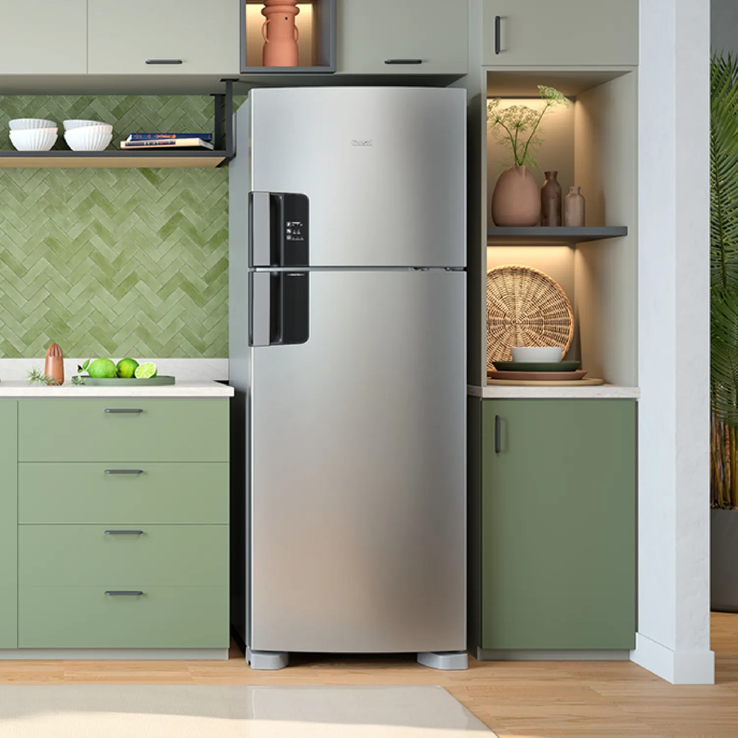 Geladeira Electrolux 432L Frost Free Inox